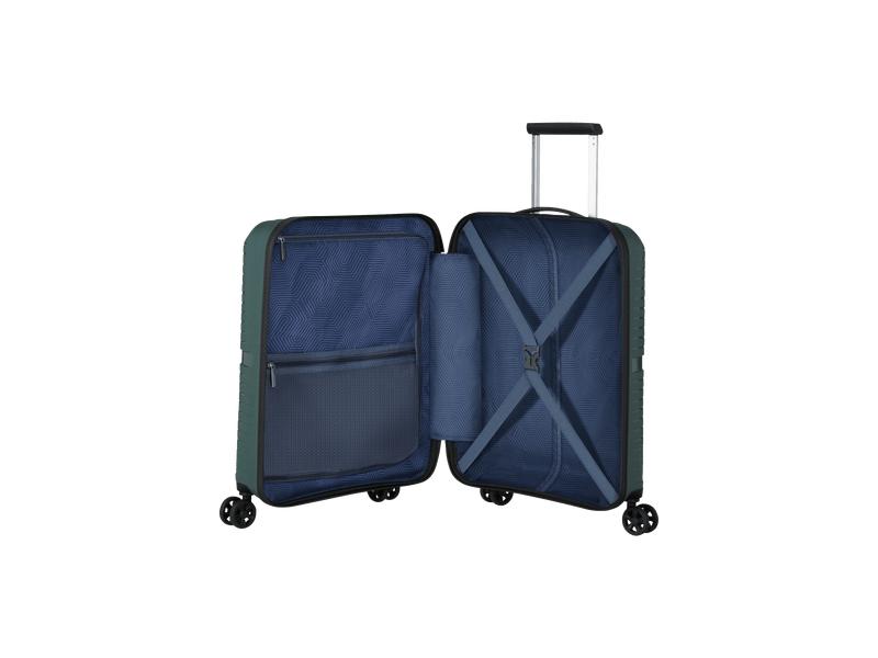 American Tourister Airconic Spinner 55 cm bőrönd, zöld/narancssárga (134657-A293)
