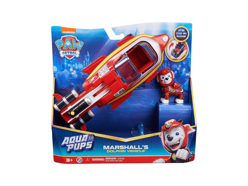 Mancs őrjárat: Aqua Pups átalakítható jármű Marshall figurával (6066139)