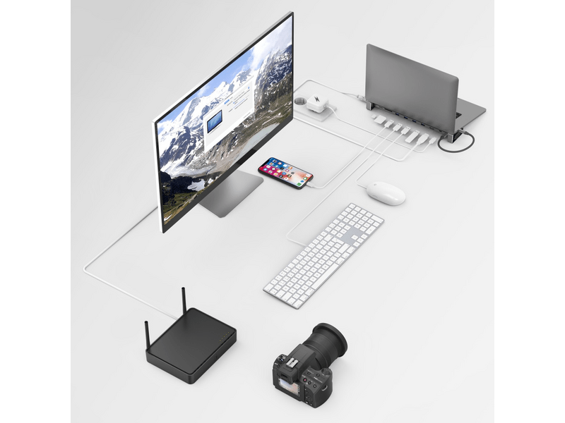 Hama 200103 USB TYPE-C 9 IN 1 Dokkoló adapter