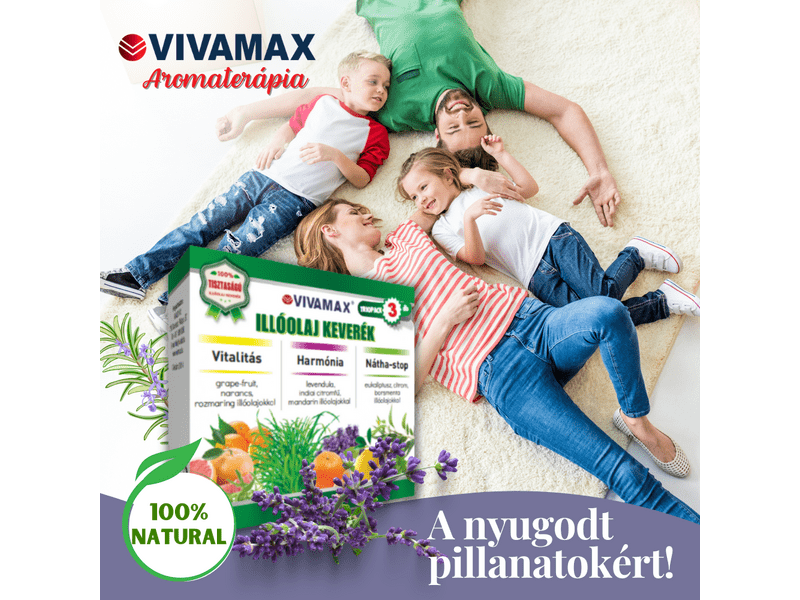 Vivamax 3-as illóolaj keverék csomag: harmónia, vitalitás és nátha-stop, 3x10ml (GYVI4)
