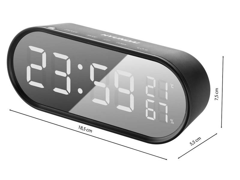 Hyundai AC 331 B Ébresztőóra, fekete