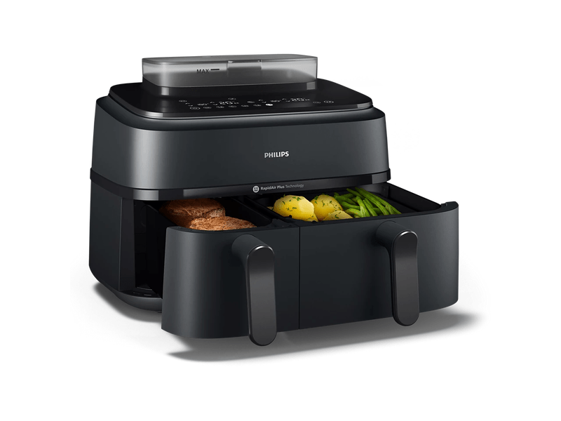 Airfryer,Series 5000,dual,fekete