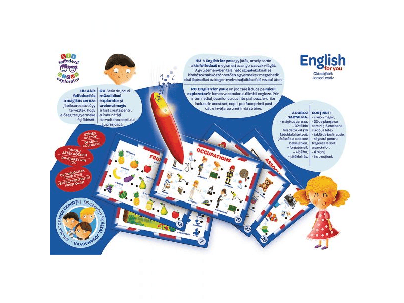 Kis felfedező: Angol oktatójáték, mágikus ceruzával (2102)