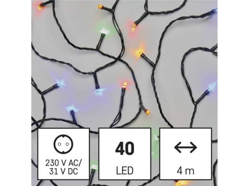 EMOS ZY0811T LED karácsonyi fényfüzér, 4 m