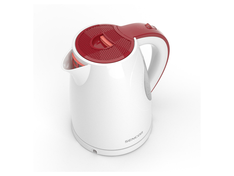 Vízforraló, 2200W, 1.5L, fehér/piros