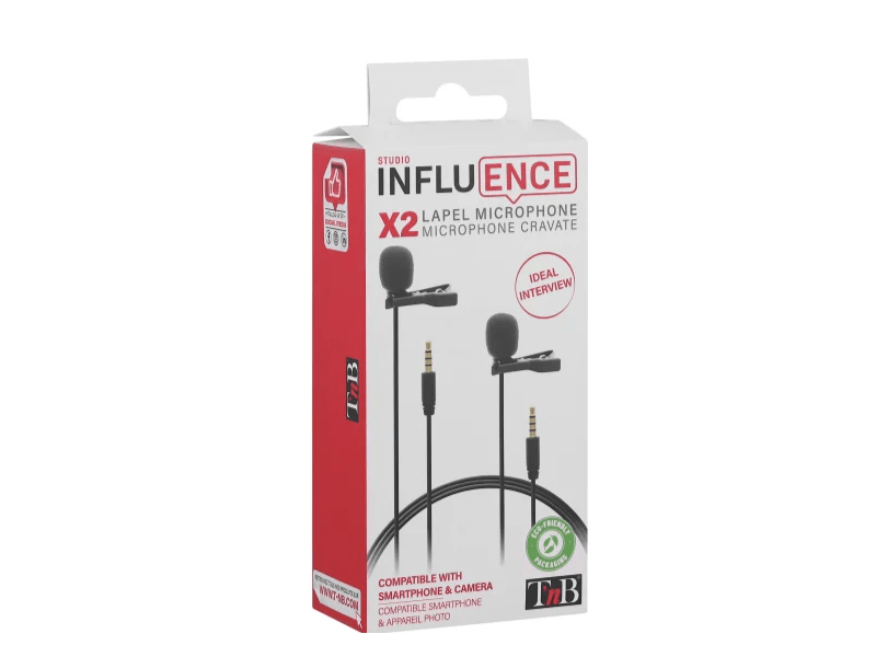 Csiptethető mikrofon 2db jack csatalkozó