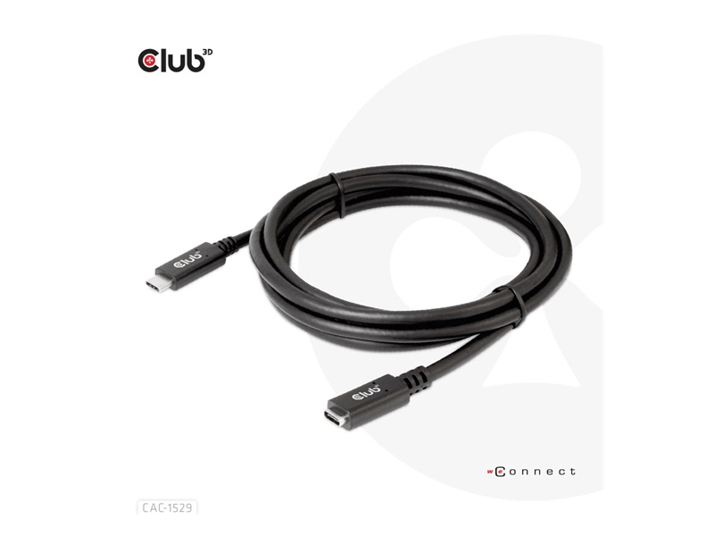 Club3D USB Type-C Hosszabbító kábel (CAC1529)