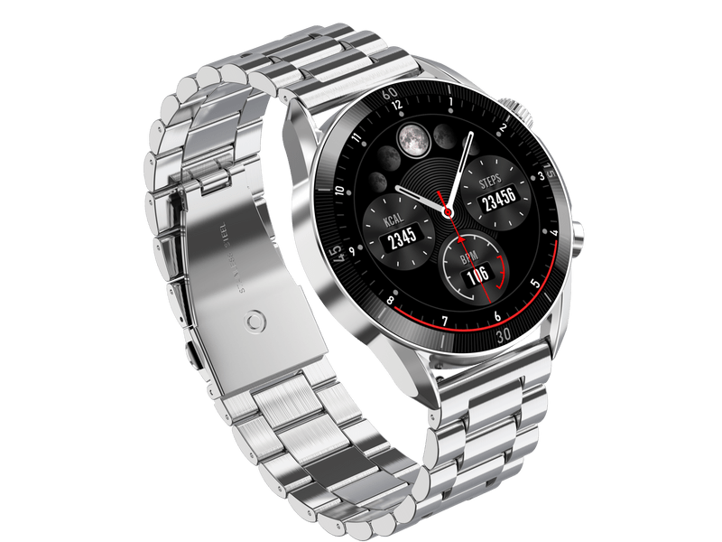 Garett V10 ezüst, acél okosóra