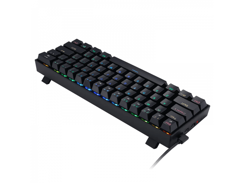 Redragon Draconic Compact RGB Vezeték nélküli Gamer billentyűzet (K530RGB_BLUE_HU)