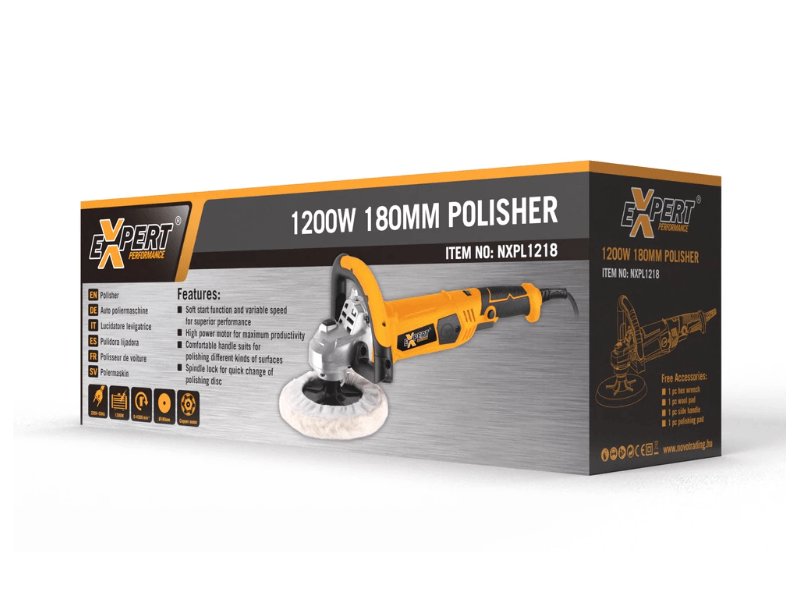 Expert NXPL1218 Polírozógép 1200W, 180mm