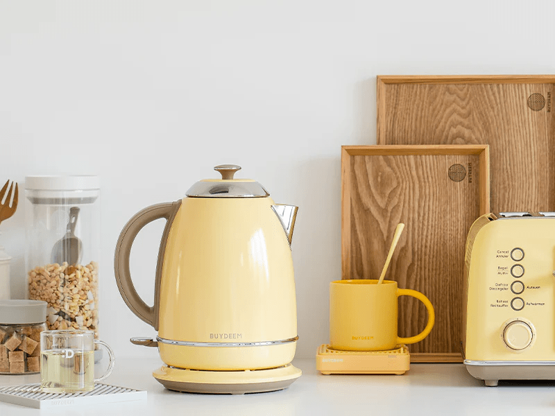 Buydeem K640-MY/EU Vízforraló, 1,7l, sárga