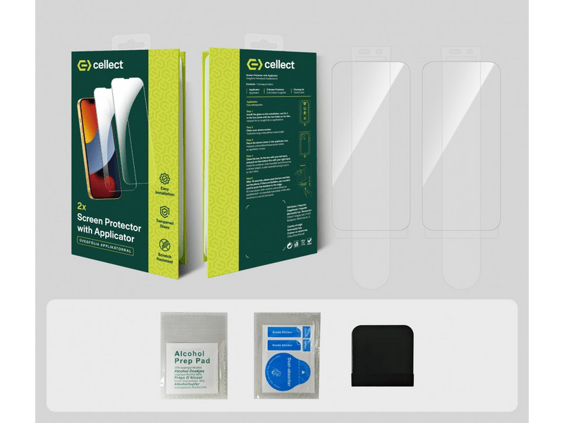 Cellect iPhone 17 Pro applikátor 2 üvegfóliával (LCD-IPH17PR-APP)