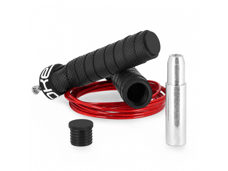 Spokey 41583 Pump Pro csapágyas, súlyozott ugrálókötél, fekete-piros