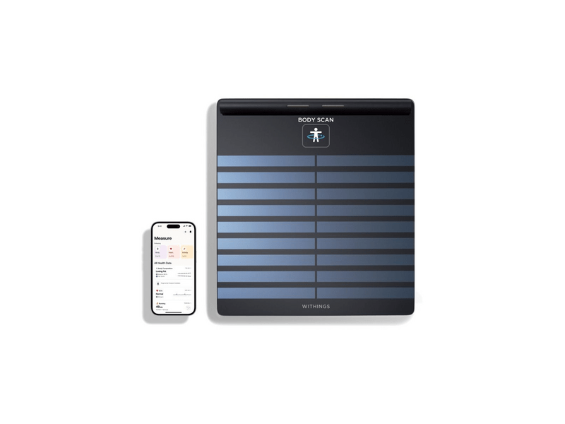 Withings BodyScan Okos egészségügyi állomás és mérleg, fekete