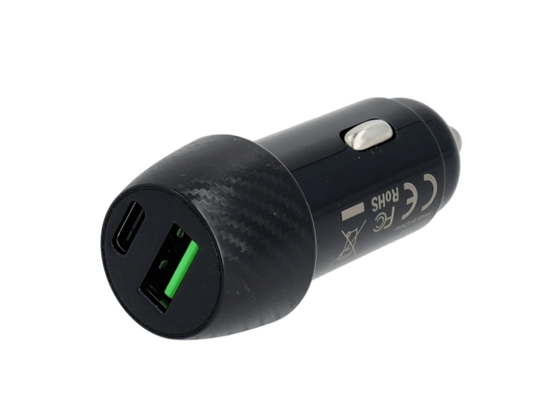 Avax CC303B CARLY 38W PD Autós töltő USB A+C