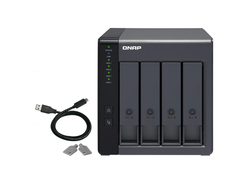 QNAP TR-004 4 fiókos USB 3.2 Gen 1 RAID bővítőegység