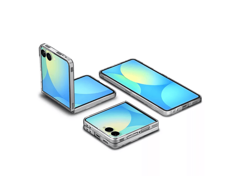 Spigen Samsung Z Flip7 Szilikon tok, átlátszó (ACS09556)