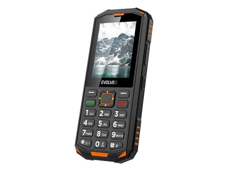 Evolveo StrongPhone X5 Mobiltelefon, fekete/narancssárga