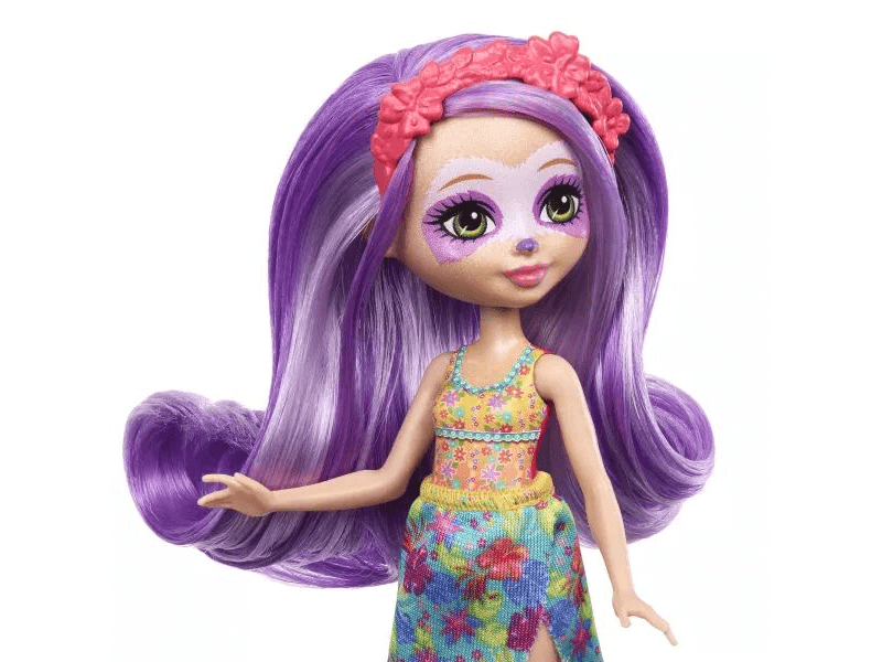 Enchantimals: lutka Sabindra Sloth s ljubičastom figurom Sloth (HRX82)