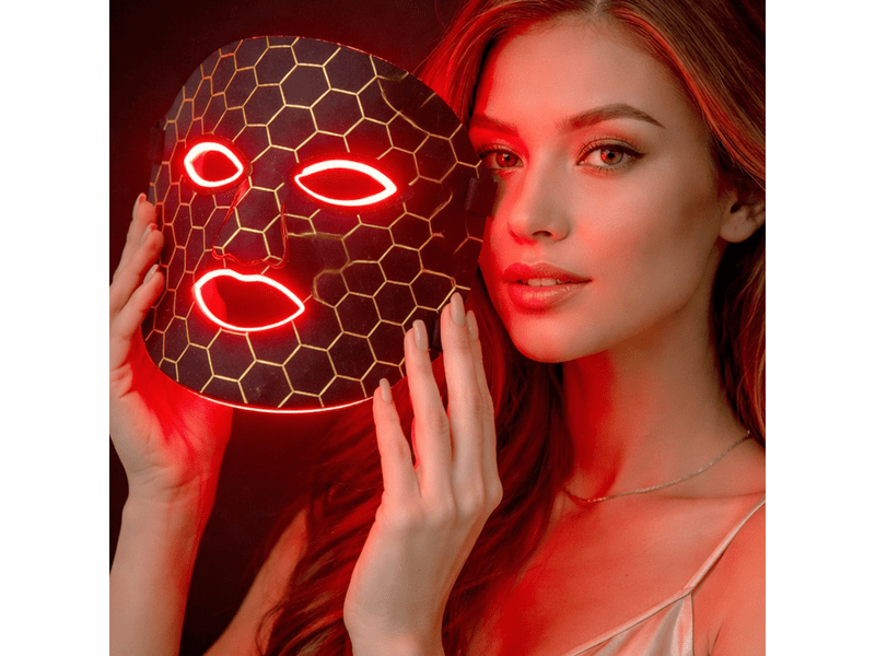 Beper P302VIS100 LED fényterápiás arcmaszk, fekete