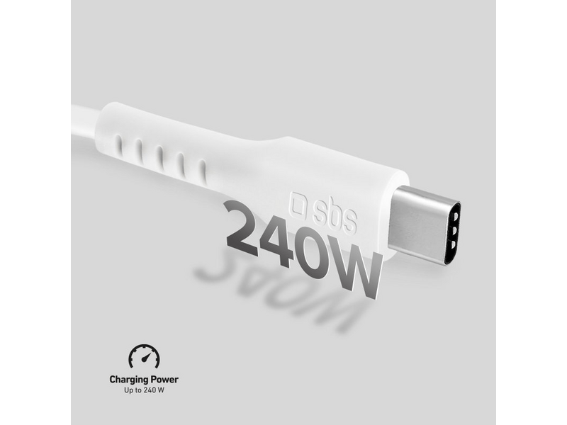 SBS USB-C kabel za punjenje i prijenos podataka do 240 W, 3 m (TECABLE3MTCC240W)