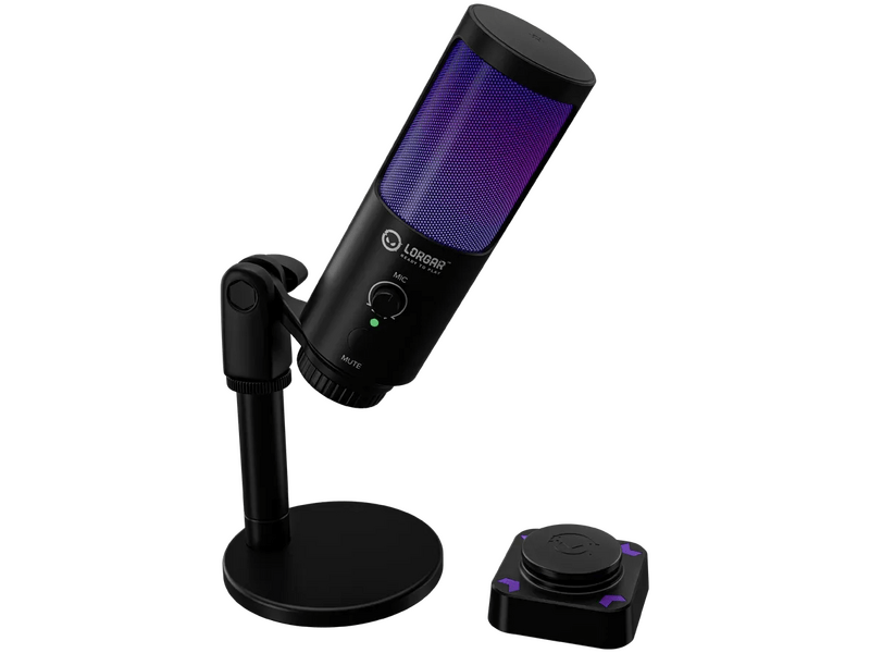 Lorgar SMP40 RGB Mikrofon, fekete (LRG-SMP40-BK)