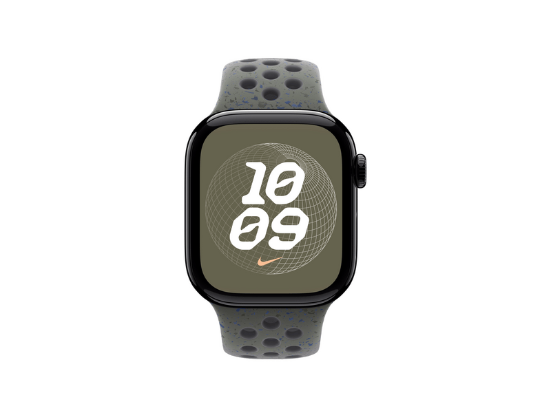 Apple Watch 42 mm-es cargo khaki Nike sportszíj, S/M (MYJY3ZM/A)
