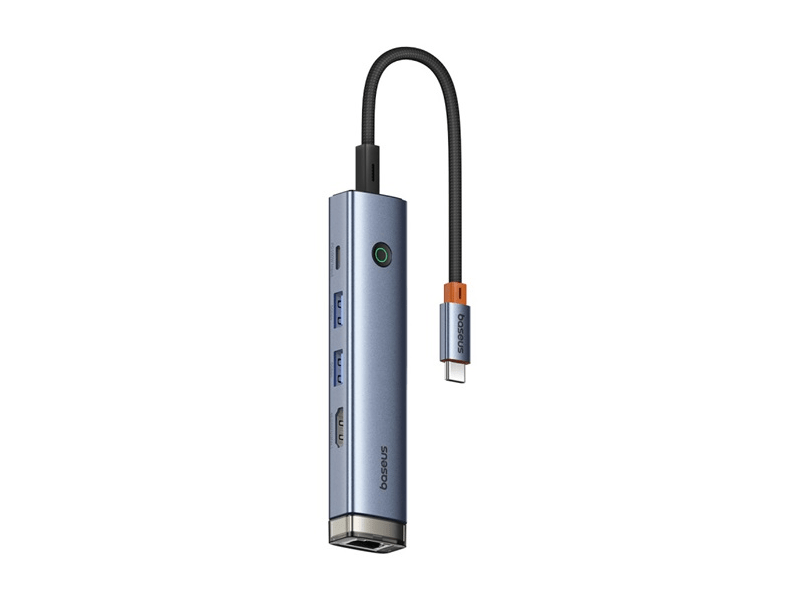 Baseus UltraJoy 5-Port HUB AIR dokkoló állomás, szürke (B0005280181103)