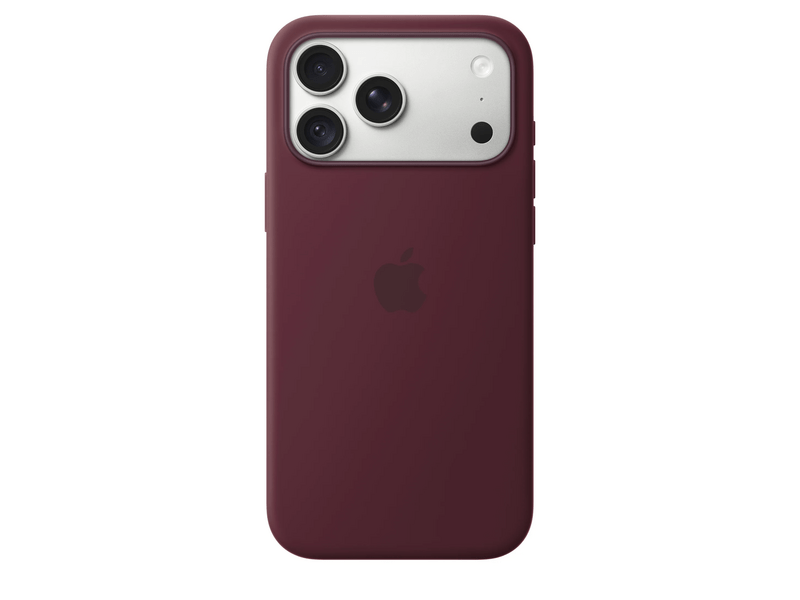 Apple iPhone 18 Pro Max szilikon tok, MagSafe-rögzítésű, burgindi (MK914ZM/A)