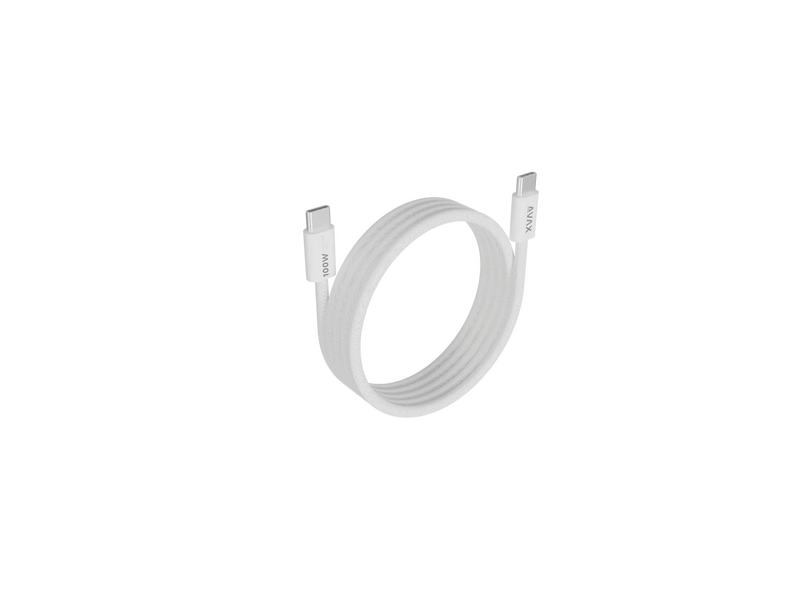 Avax CB610W MAGNETY 100W USB-C mágneses gyorstöltő kábel, fehér