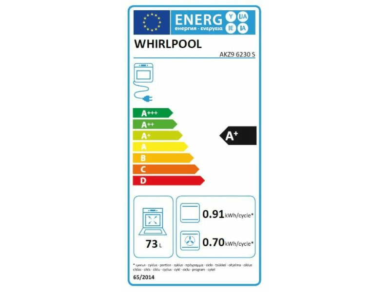 Whirlpool AKZ9 6230S Beépíthető sütő, szatén-ezüst + Whirlpool AMW 730/SD Beépíthető mikrohullámú sütő, szatén-ezüst