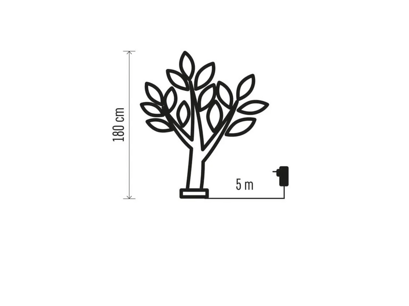 Emos ZY2255 LED karácsonyfa, 180 cm