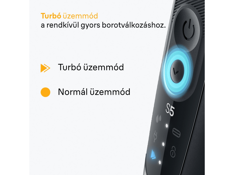 Braun 52-B7000cc Series 5 Elektromos borotva, kék