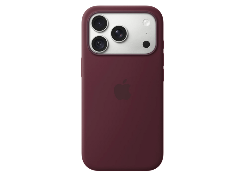 Apple iPhone 18 Pro szilikon tok, MagSafe-rögzítésű, burgundi (MK8U4ZM/A)