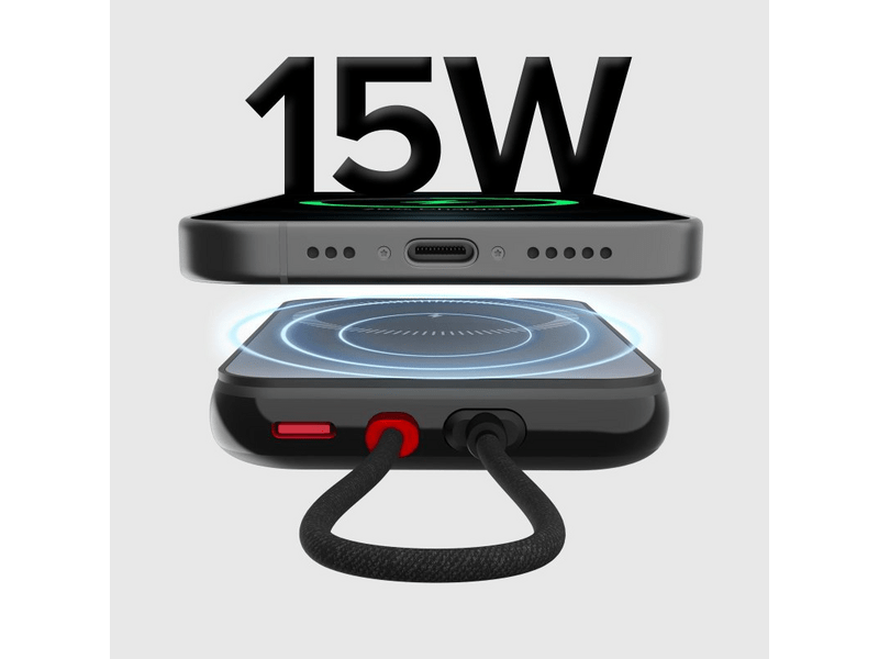 SBS TEBB5000TCMAG PowerBank, MagSafe, 5000 mAh, crna