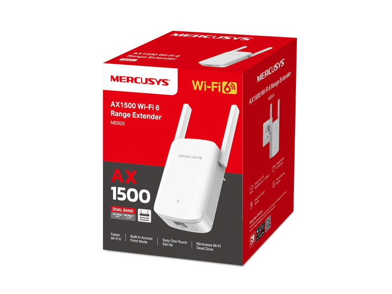 Mercusys ME60X Wi-Fi 6 lefedettség növelő