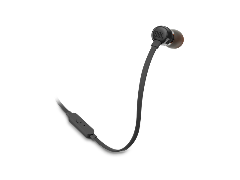 JBL Tune 110 fülhallgató, fekete (T110BLKE)