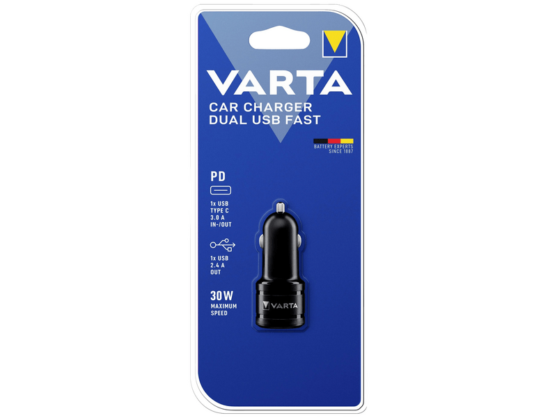 Varta Dual USB autós gyorstöltő