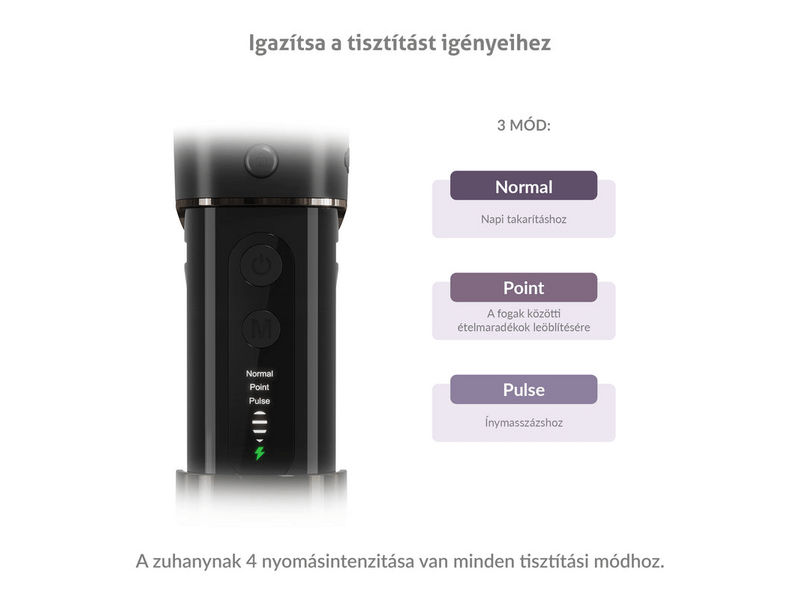 TrueLife AquaFloss Mini M50 szájzuhany, fekete