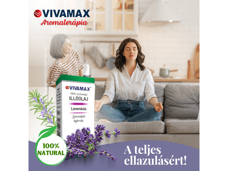 Vivamax Levendula 100%-os tisztaságú illóolaj, 10 ml (GYVI10)