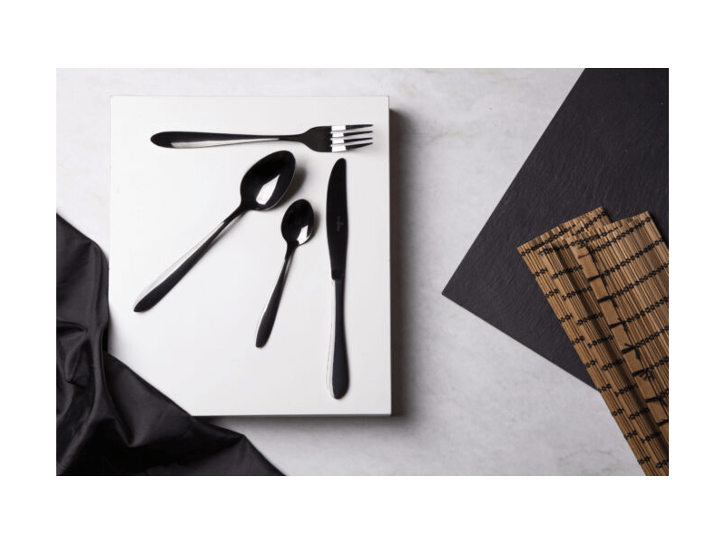 Berlinger BH2630 24 részes evőeszköz készlet, fényes fekete