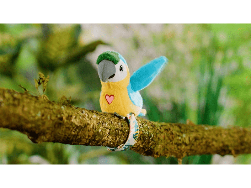Happy Yappers interaktív plüss - kék arapapagáj (9593)