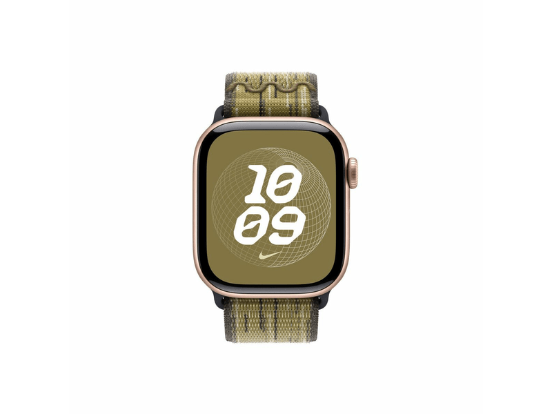 Apple Watch 42 mm-es zöld-szürke Nike sportpánt (MXTY3ZM/A)