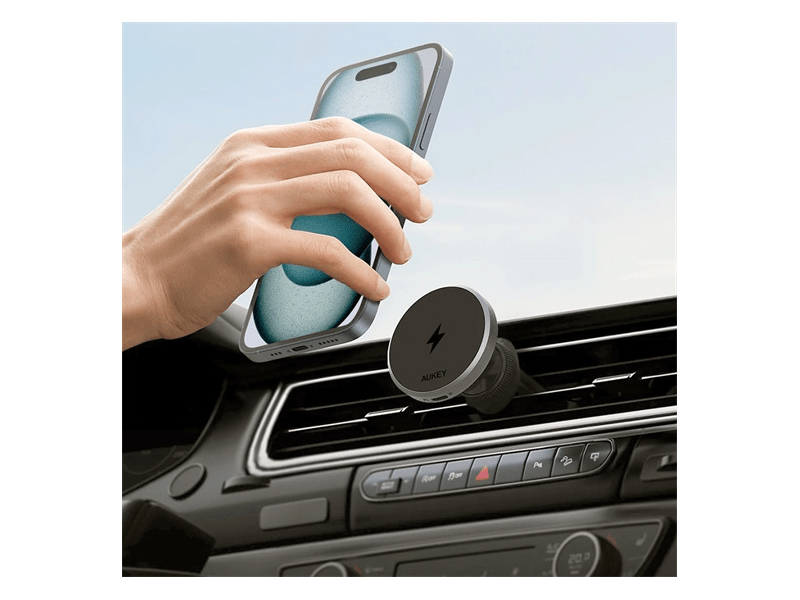 Aukey MagFusion Dash Pro Qi2 vezeték nélküli autós töltő