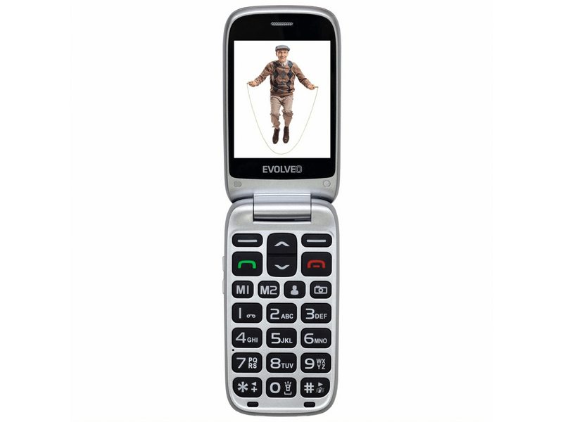 Evolveo EasyPhone FS EP771 BK Nyomógombos mobiltelefon, fekete