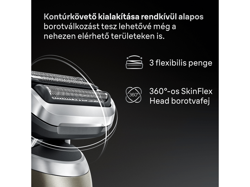 Braun 72-C7200cc Series 7 Elektromos borotva, arany