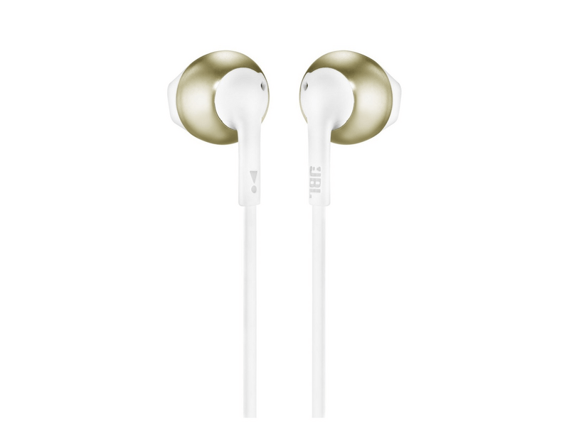 JBL Tune 205 fülhallgató, fehér/pezsgőarany (T205CGDE)