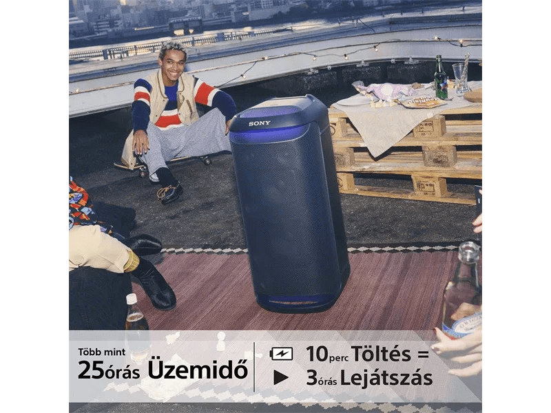 Sony SRSXV800B.CEL Hordozható vezeték nélküli hangszóró