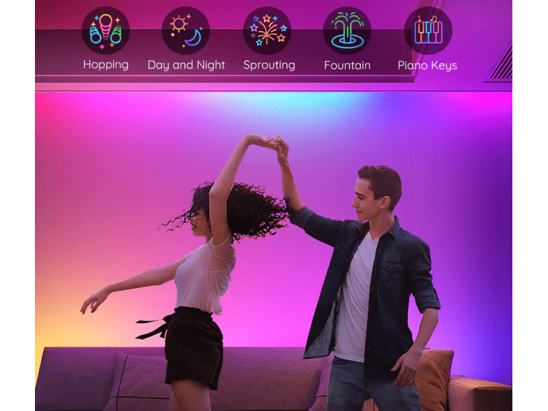 Govee H618C LED szalagfény Wifi/Bluetooth vezérléssel, 10m