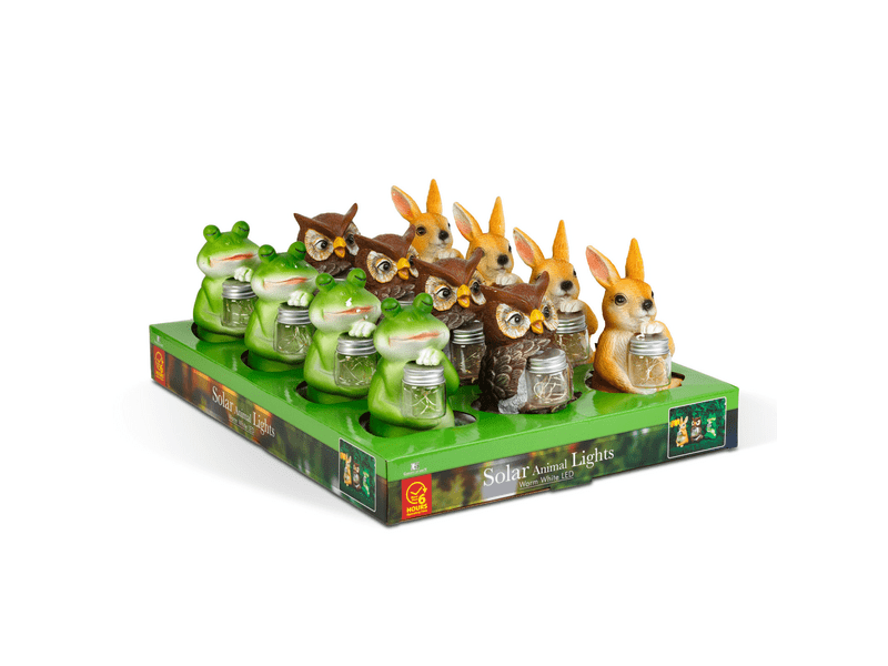 Garden of Eden 11430A Szolár állatfigurák, 3-féle